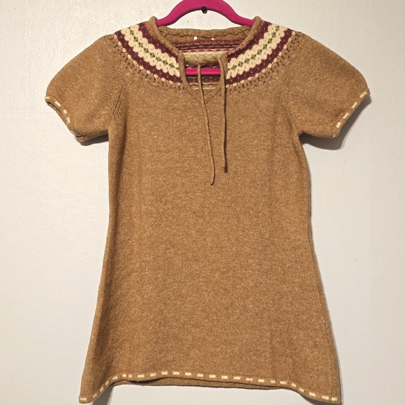 Mossimo Supply Co. Tops - Mossimo Supply Co Brown Nordic Print Sweater Dress Winter Women